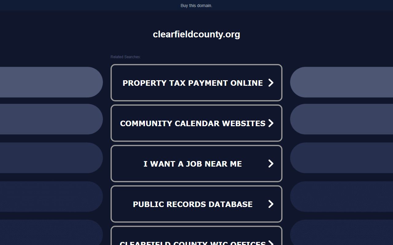 Clearfield County Traffic Ticket Records - Clearfield County official website