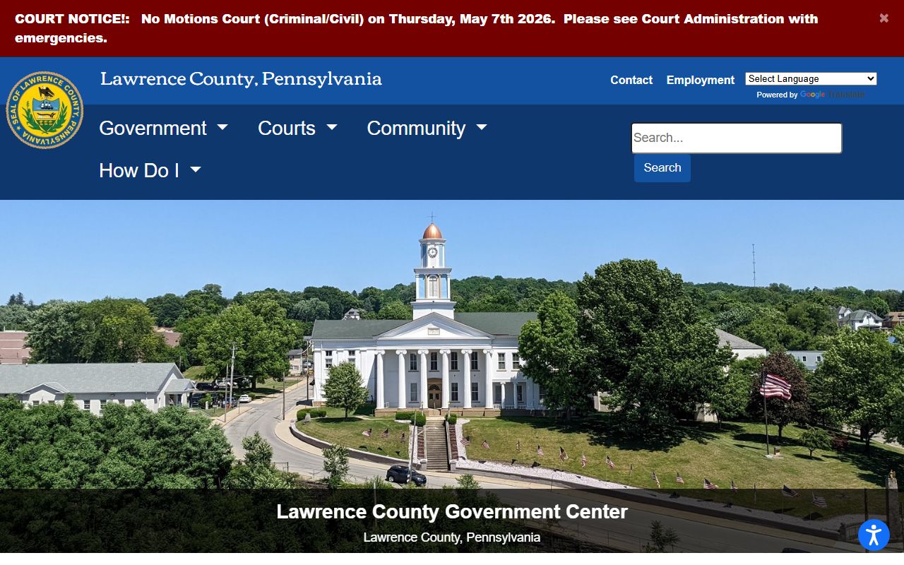 Lawrence County Traffic Ticket Records - Lawrence County official government website