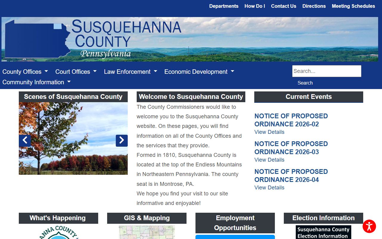 Susquehanna County Traffic Ticket Records - Susquehanna County Government Website